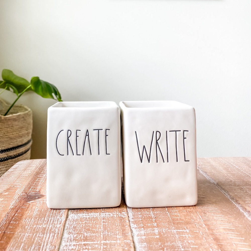 Rae Dunn Create and Write Pencil Holders